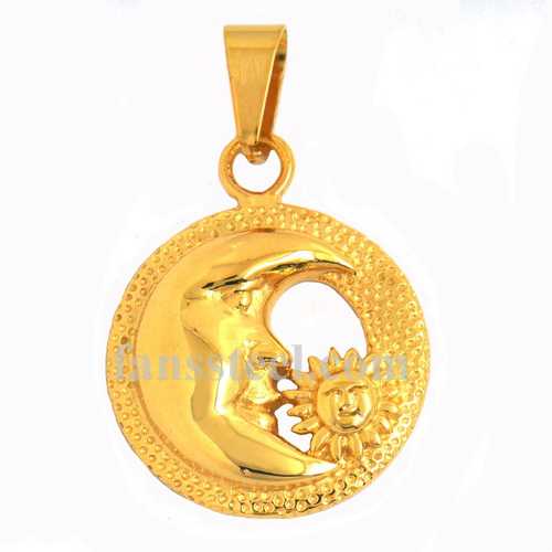 FSP15W34G Moon eyes and Sun Flower Pendant - Click Image to Close